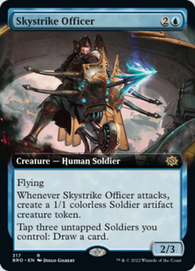 Skystrike Officer (Extended Art) [The Brothers' War] | Nerdhalla Games