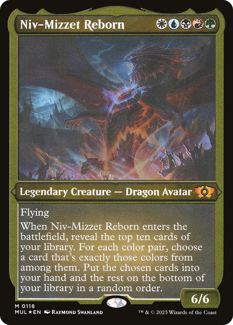 Niv-Mizzet Reborn (Foil Etched) [Multiverse Legends] | Nerdhalla Games