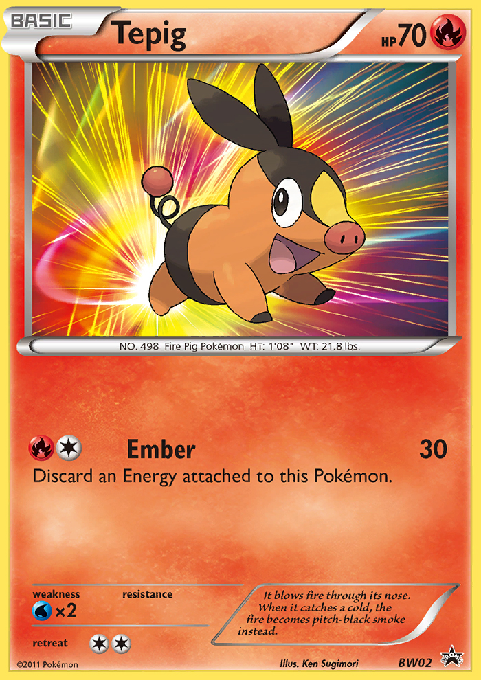 Tepig (BW02) [Black & White: Black Star Promos] | Nerdhalla Games