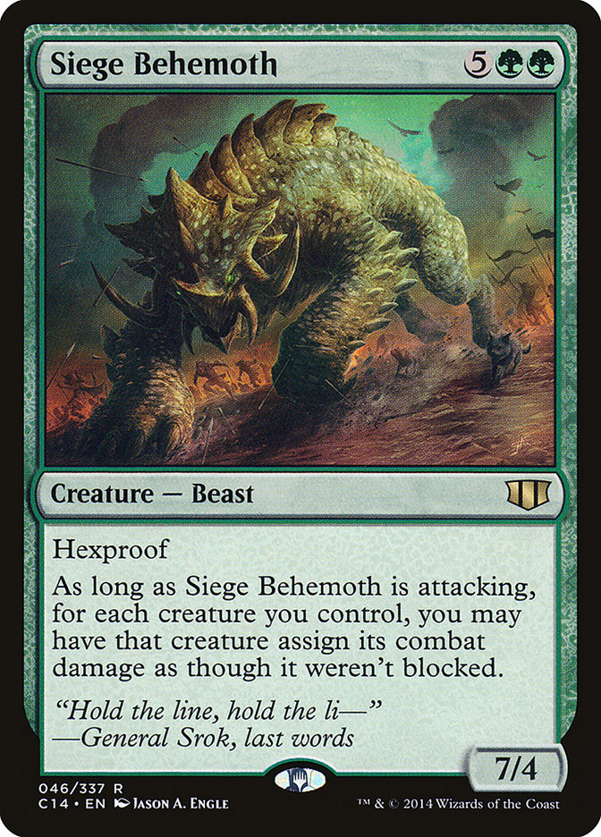 Siege Behemoth [Commander 2014] | Nerdhalla Games