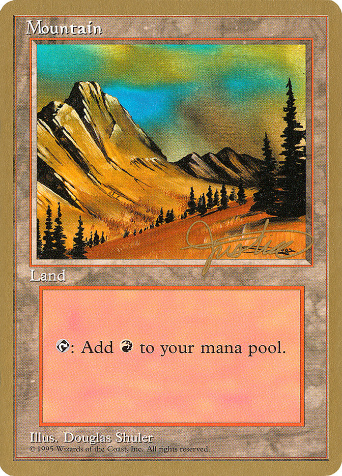 Mountain (mj375) (Mark Justice) [Pro Tour Collector Set] | Nerdhalla Games