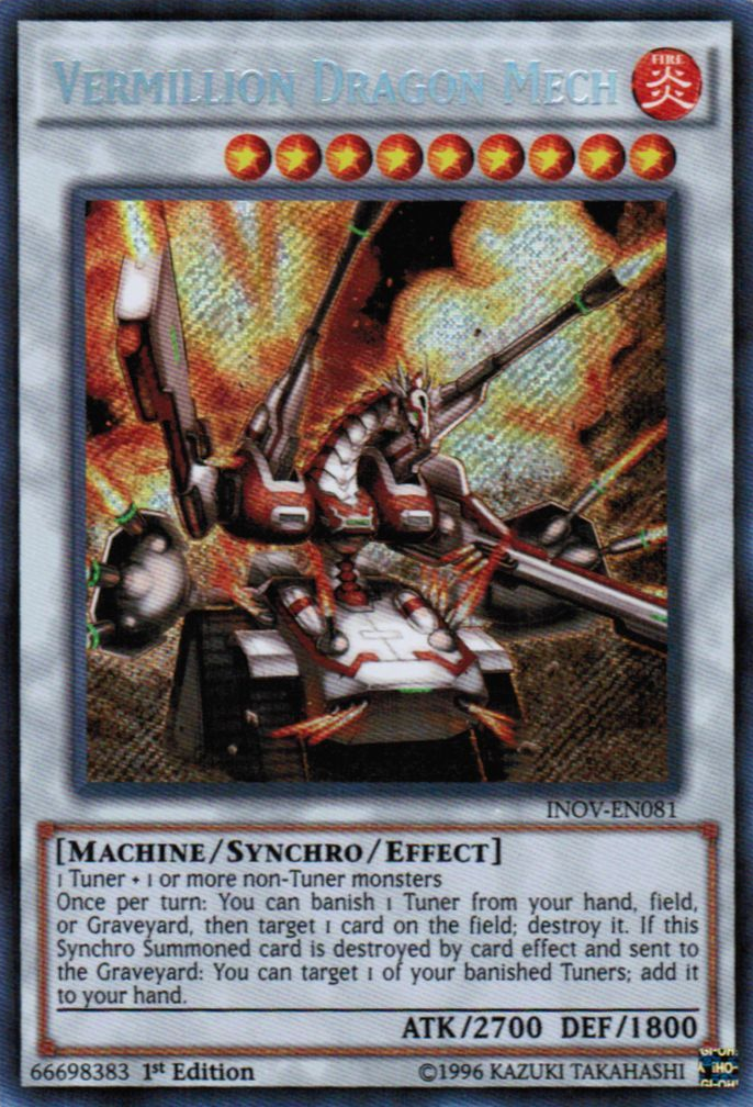 Vermillion Dragon Mech [INOV-EN081] Secret Rare | Nerdhalla Games