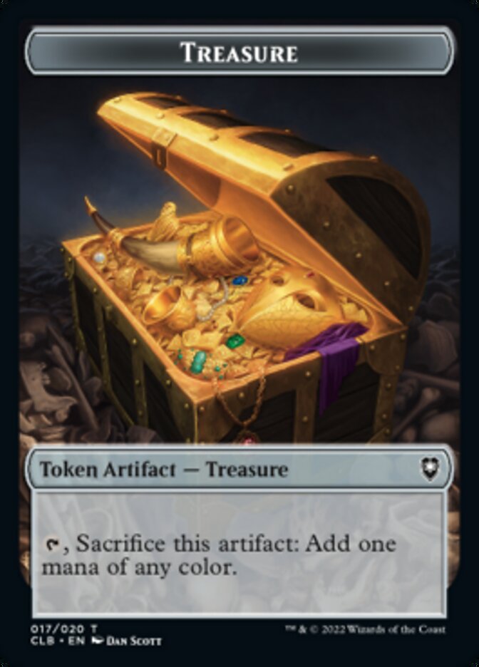 Treasure // Volo's Journal Double-sided Token [Commander Legends: Battle for Baldur's Gate Tokens] | Nerdhalla Games