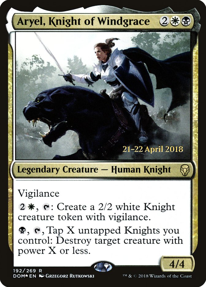 Aryel, Knight of Windgrace  [Dominaria Prerelease Promos] | Nerdhalla Games