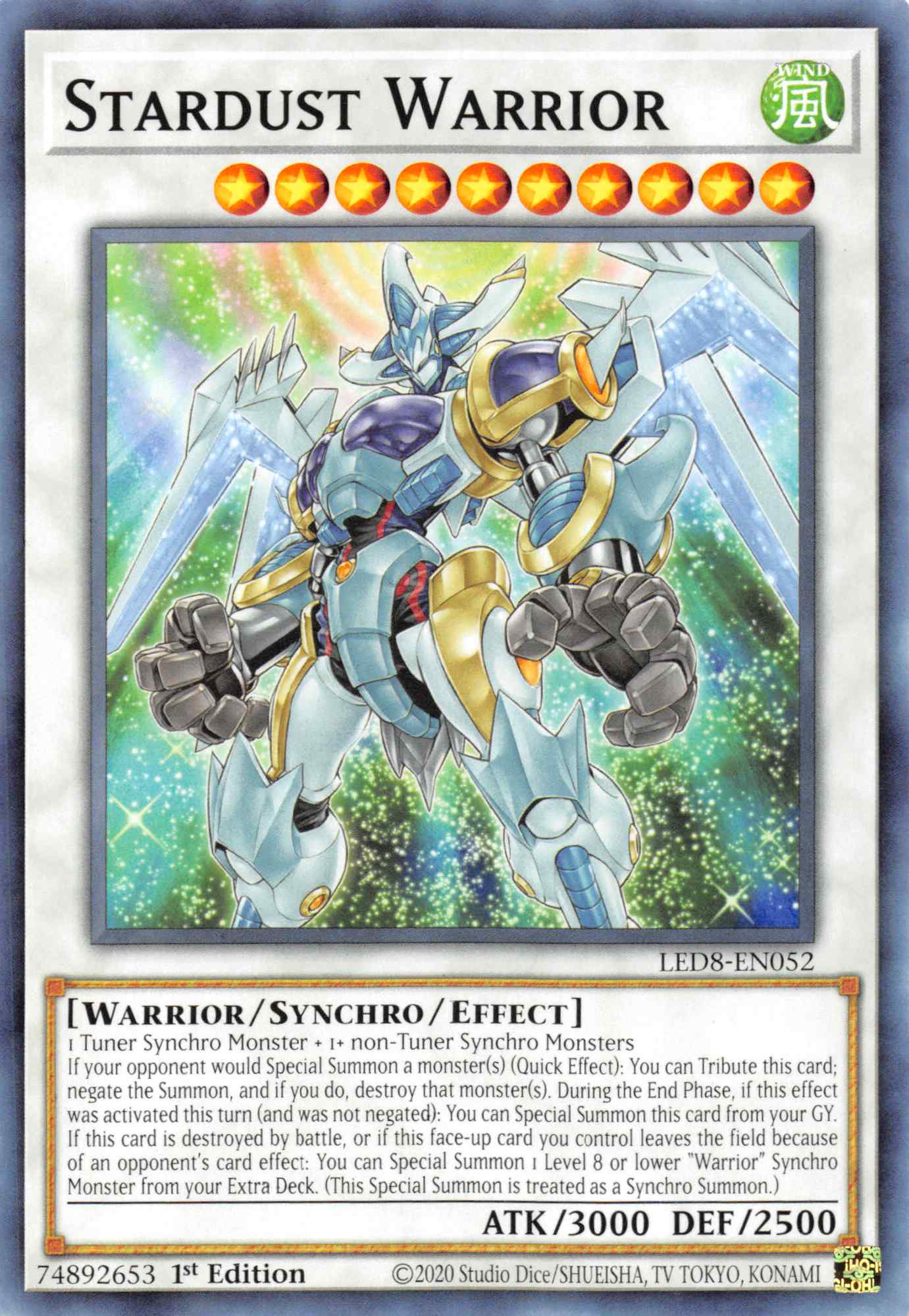 Stardust Warrior [LED8-EN052] Common | Nerdhalla Games