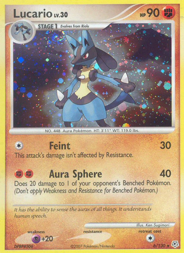 Lucario (6/130) [Diamond & Pearl: Base Set] | Nerdhalla Games