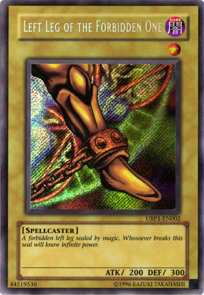 Left Leg of the Forbidden One [UBP1-EN002] Secret Rare | Nerdhalla Games