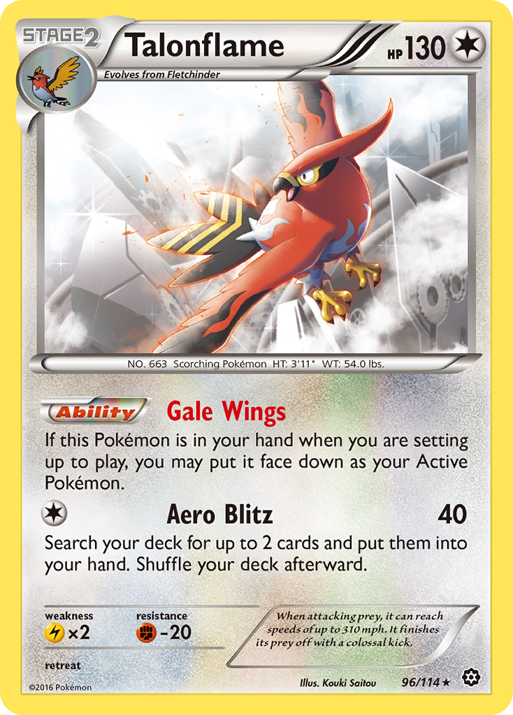 Talonflame (96/114) [XY: Steam Siege] | Nerdhalla Games