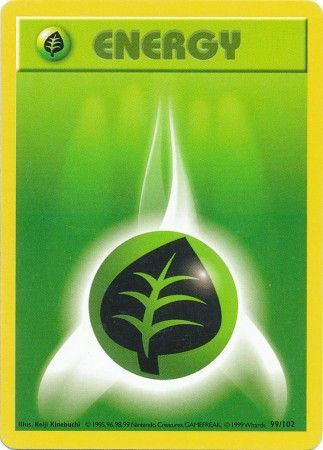 Grass Energy (99/102) [Base Set Shadowless Unlimited] | Nerdhalla Games