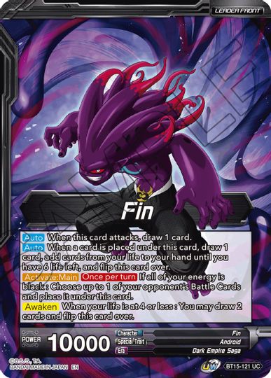 Fin // Fin, Apocalyptic Absorption (BT15-121) [Saiyan Showdown Prerelease Promos] | Nerdhalla Games