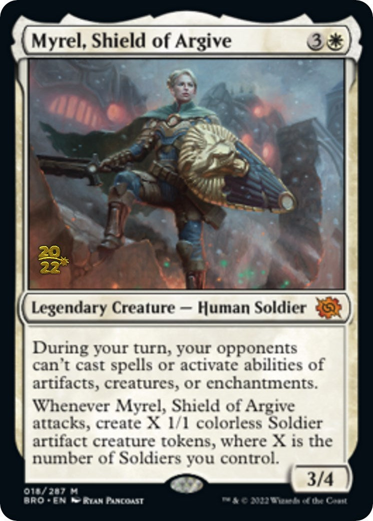 Myrel, Shield of Argive [The Brothers' War: Prerelease Promos] | Nerdhalla Games