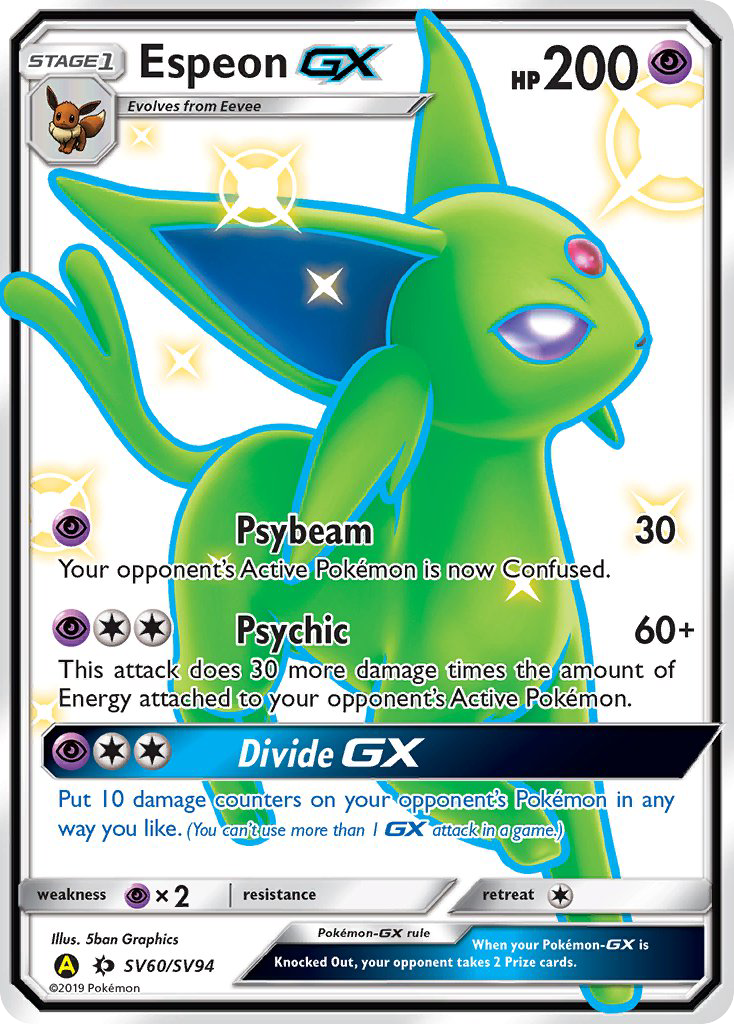 Espeon GX (SV60/SV94) [Sun & Moon: Hidden Fates - Shiny Vault] | Nerdhalla Games