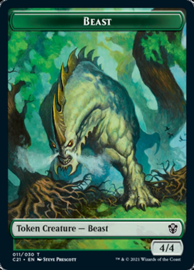 Beast (011) // Insect Token [Commander 2021 Tokens] | Nerdhalla Games