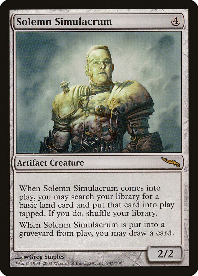 Solemn Simulacrum [Mirrodin] | Nerdhalla Games