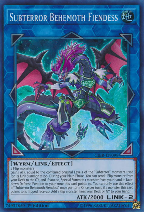 Subterror Behemoth Fiendess [CIBR-EN098] Super Rare | Nerdhalla Games