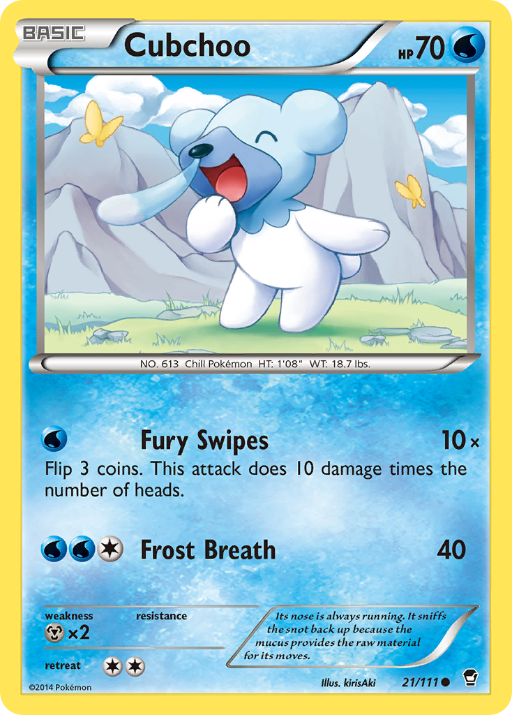 Cubchoo (21/111) [XY: Furious Fists] | Nerdhalla Games