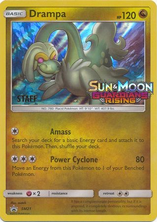 Drampa (SM21) (Staff Prerelease Promo) [Sun & Moon: Black Star Promos] | Nerdhalla Games