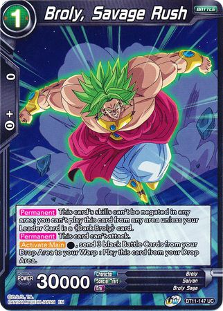 Broly, Savage Rush [BT11-147] | Nerdhalla Games