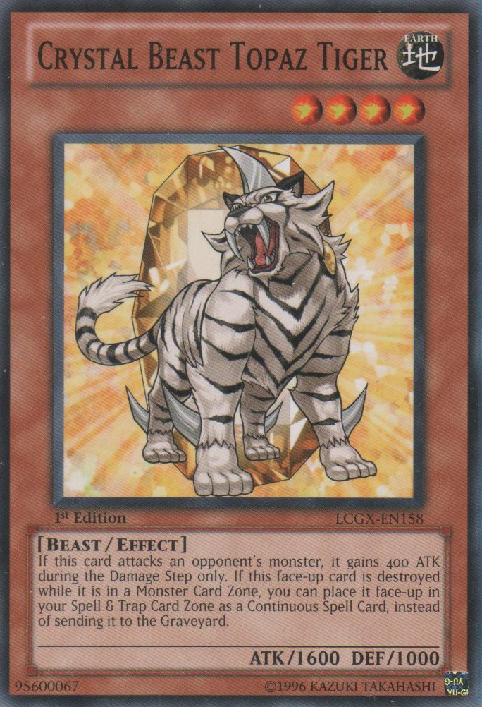 Crystal Beast Topaz Tiger [LCGX-EN158] Common | Nerdhalla Games