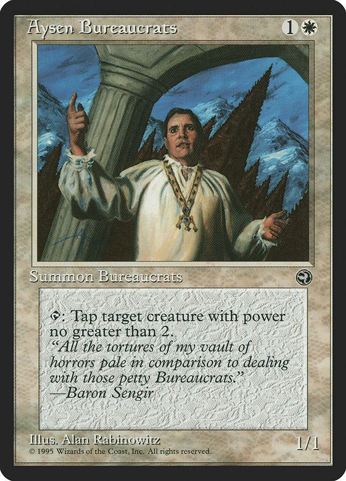 Aysen Bureaucrats (Baron Sengir Flavor Text) [Homelands] | Nerdhalla Games