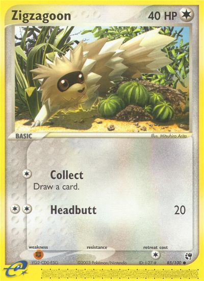 Zigzagoon (85/100) [EX: Sandstorm] | Nerdhalla Games