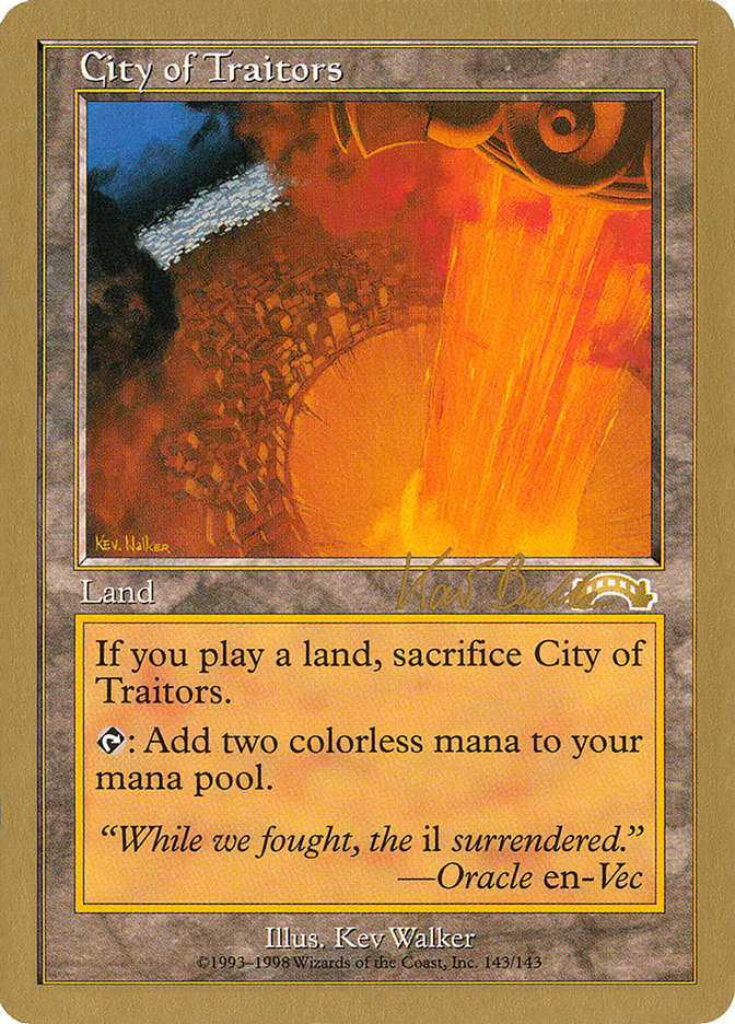 City of Traitors (Kai Budde) [World Championship Decks 1999] | Nerdhalla Games