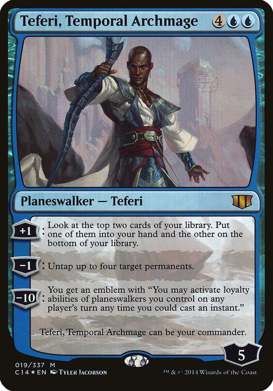 Teferi, Temporal Archmage (Oversized) [Commander 2014 Oversized] | Nerdhalla Games