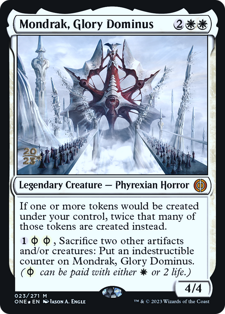 Mondrak, Glory Dominus [Phyrexia: All Will Be One Prerelease Promos] | Nerdhalla Games