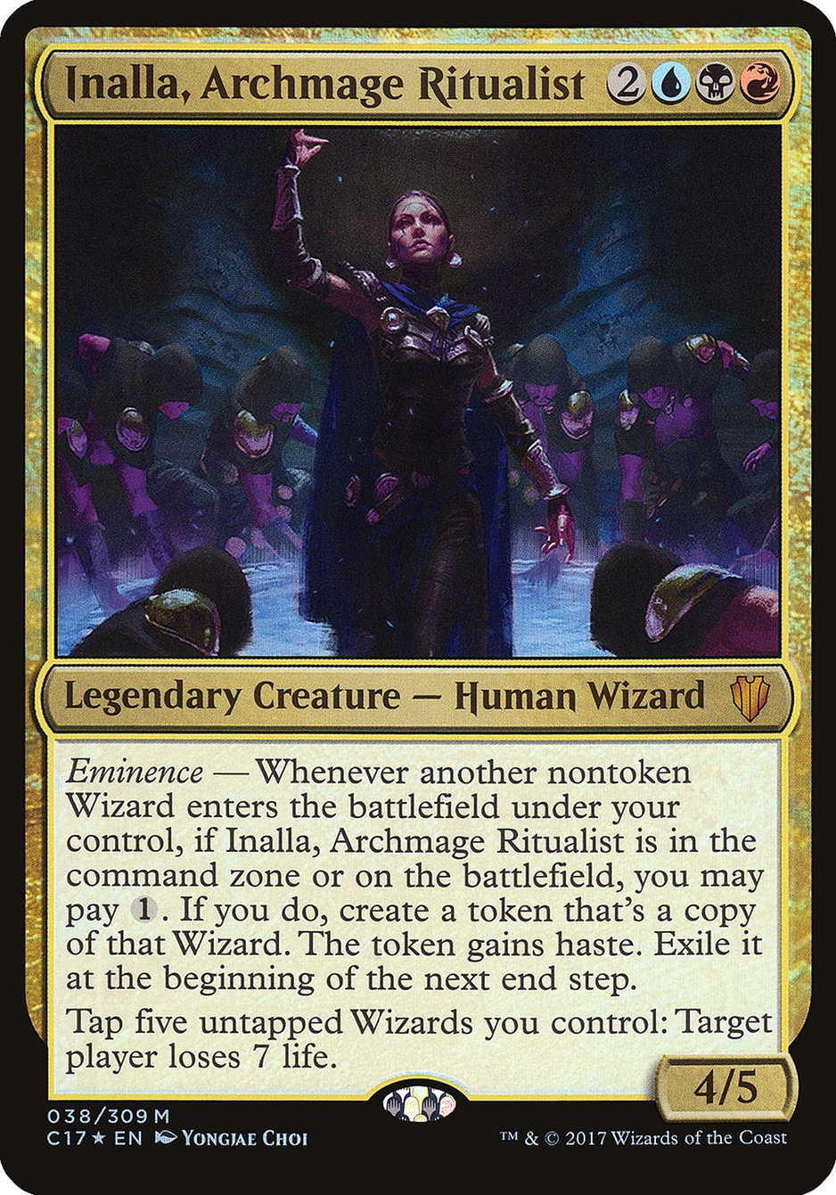 Inalla, Archmage Ritualist (Oversized) [Commander 2017 Oversized] | Nerdhalla Games