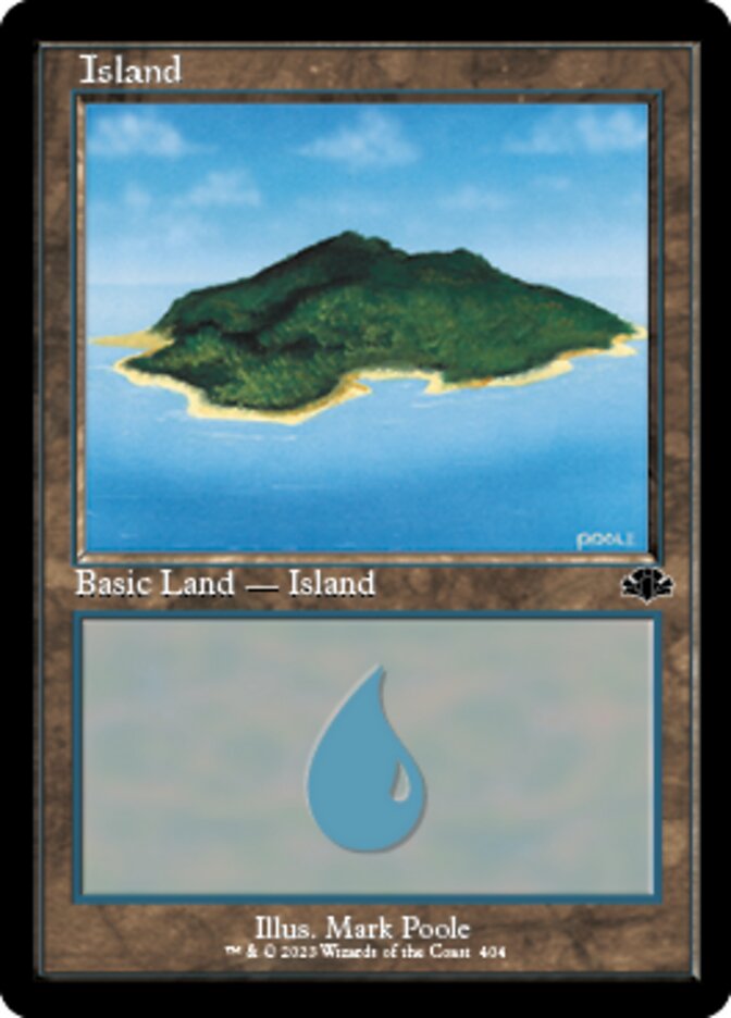 Island (404) (Retro) [Dominaria Remastered] | Nerdhalla Games