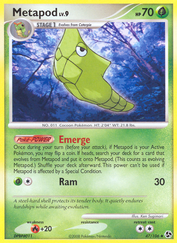 Metapod (47/106) [Diamond & Pearl: Great Encounters] | Nerdhalla Games