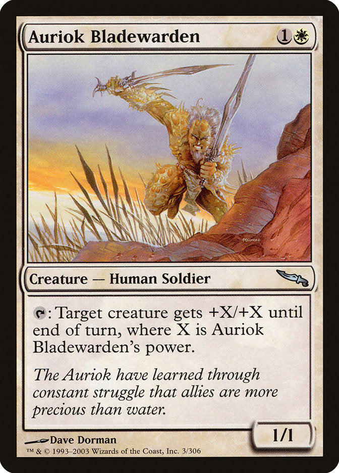 Auriok Bladewarden [Mirrodin] | Nerdhalla Games