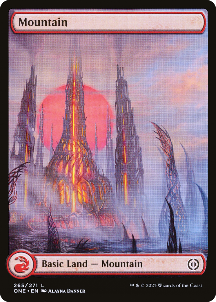 Mountain (265) (Full-Art) [Phyrexia: All Will Be One] | Nerdhalla Games