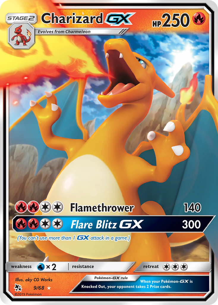 Charizard GX (9/68) [Sun & Moon: Hidden Fates] | Nerdhalla Games