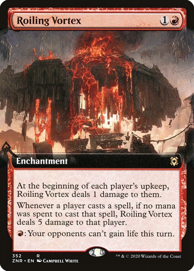 Roiling Vortex (Extended Art) [Zendikar Rising] | Nerdhalla Games