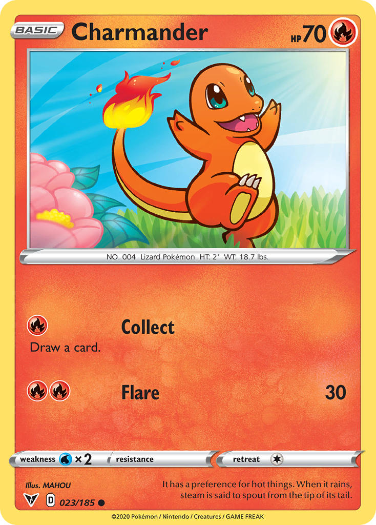 Charmander (023/185) [Sword & Shield: Vivid Voltage] | Nerdhalla Games