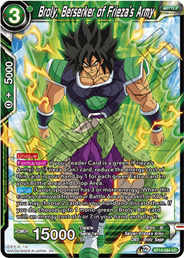 Broly, Berserker of Frieza's Army (BT14-084) [Cross Spirits] | Nerdhalla Games