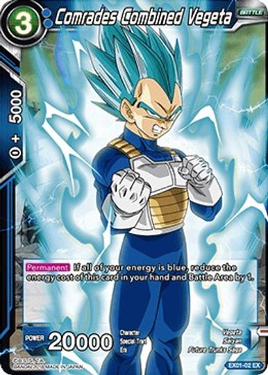 Comrades Combined Vegeta (EX01-02) [Mighty Heroes] | Nerdhalla Games