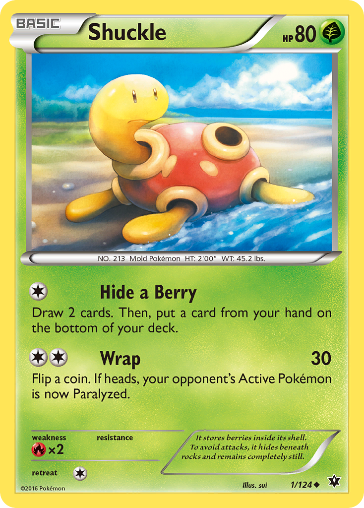 Shuckle (1/124) [XY: Fates Collide] | Nerdhalla Games