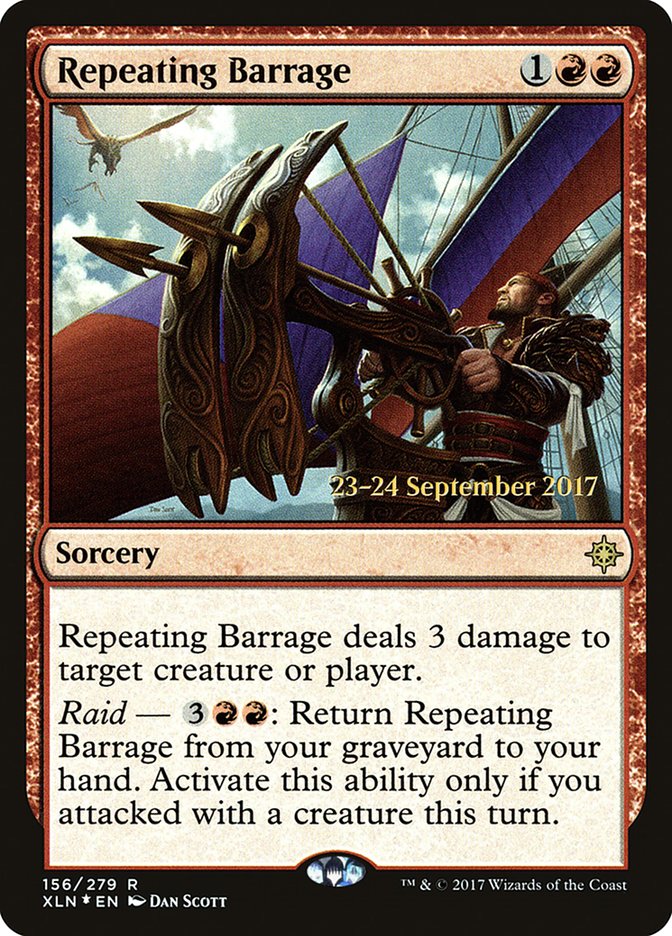 Repeating Barrage  [Ixalan Prerelease Promos] | Nerdhalla Games