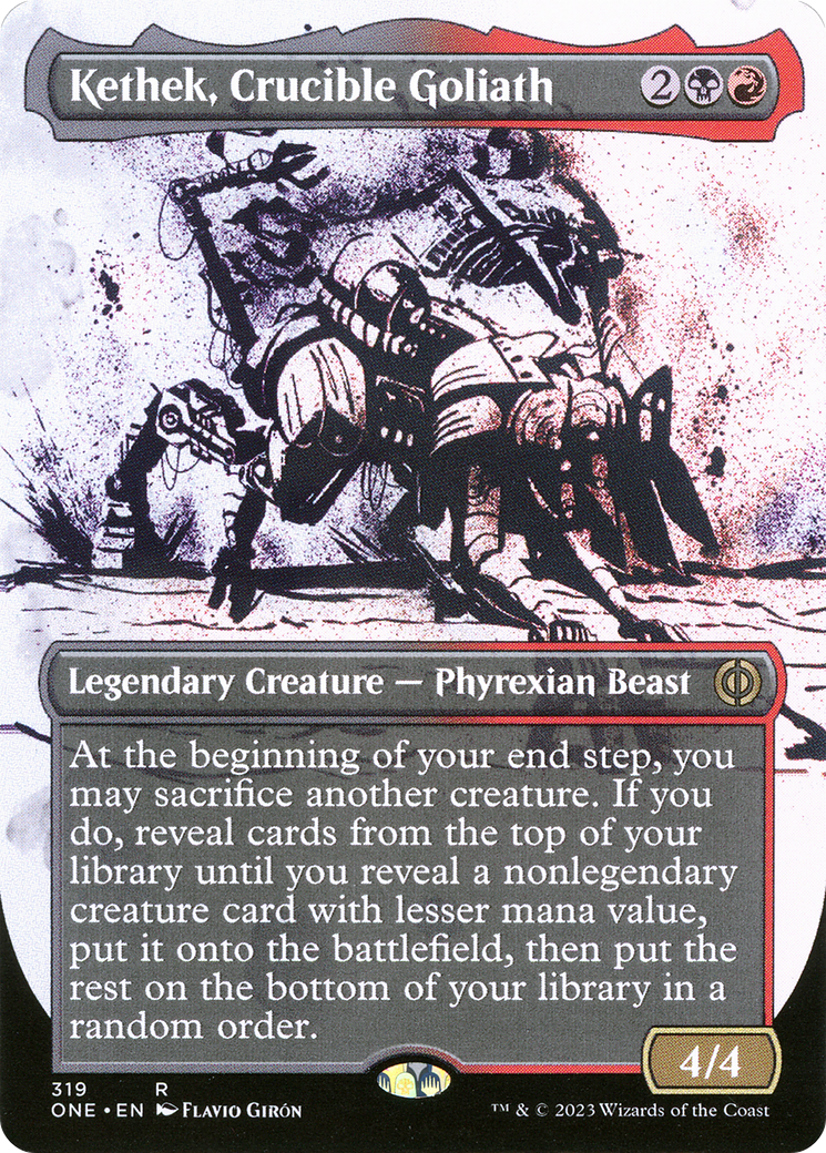 Kethek, Crucible Goliath (Borderless Ichor) [Phyrexia: All Will Be One] | Nerdhalla Games