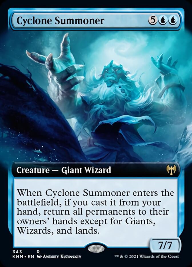 Cyclone Summoner (Extended Art) [Kaldheim] | Nerdhalla Games