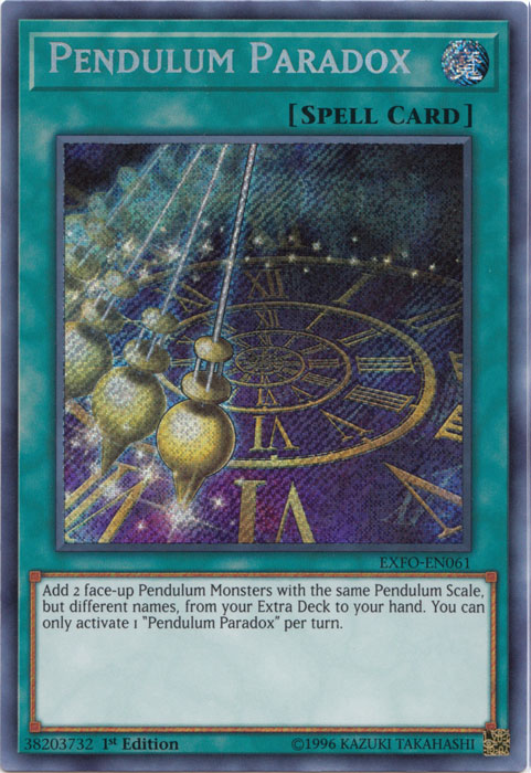 Pendulum Paradox [EXFO-EN061] Secret Rare | Nerdhalla Games