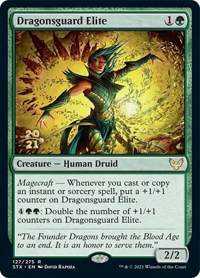 Dragonsguard Elite [Strixhaven: School of Mages Prerelease Promos] | Nerdhalla Games