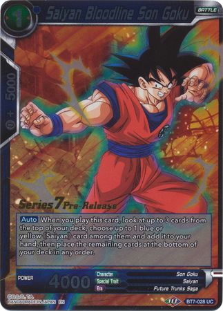 Saiyan Bloodline Son Goku [BT7-028_PR] | Nerdhalla Games