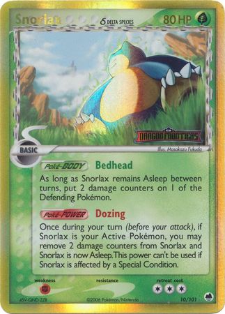 Snorlax (10/101) (Delta Species) (Stamped) [EX: Dragon Frontiers] | Nerdhalla Games