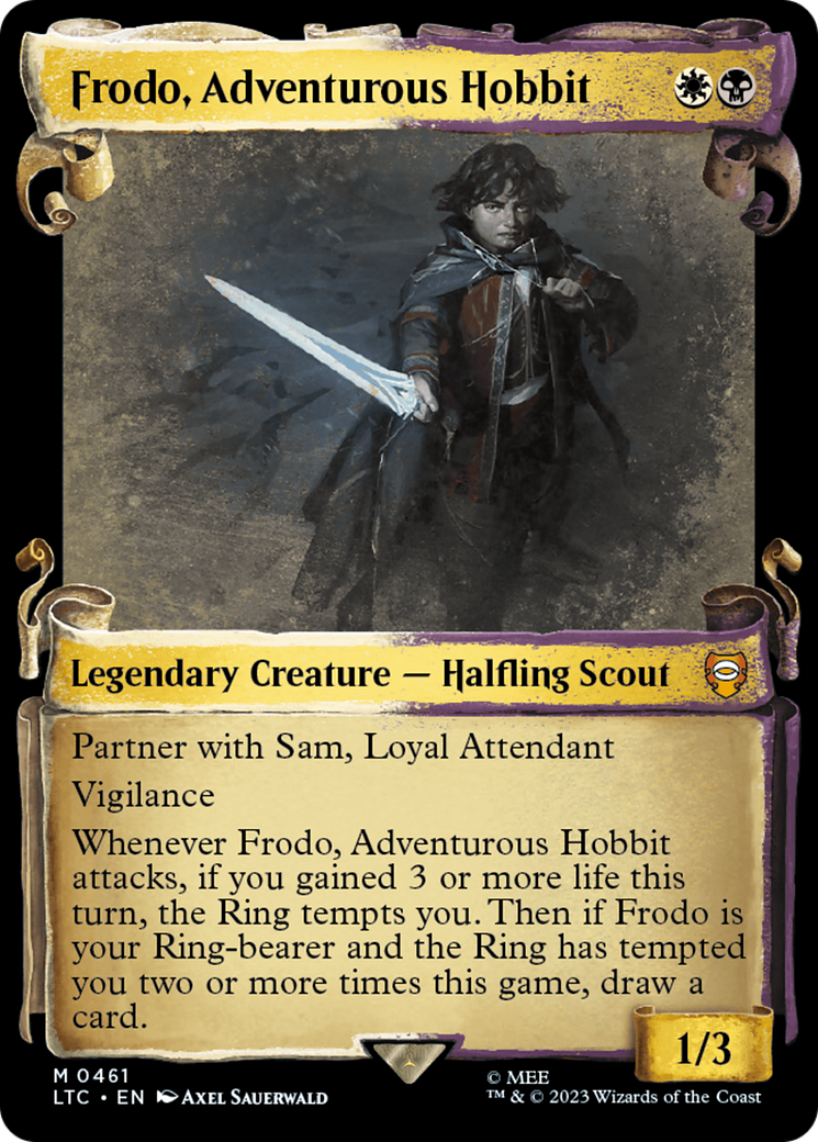 Frodo, Adventurous Hobbit [The Lord of the Rings: Tales of Middle-Earth Commander Showcase Scrolls] | Nerdhalla Games