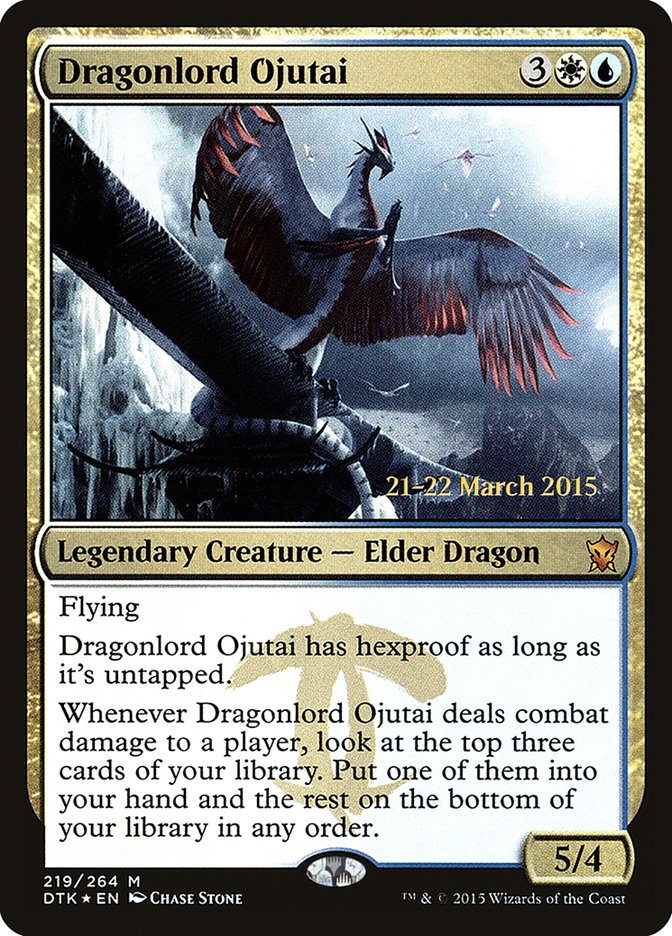 Dragonlord Ojutai  [Dragons of Tarkir Prerelease Promos] | Nerdhalla Games