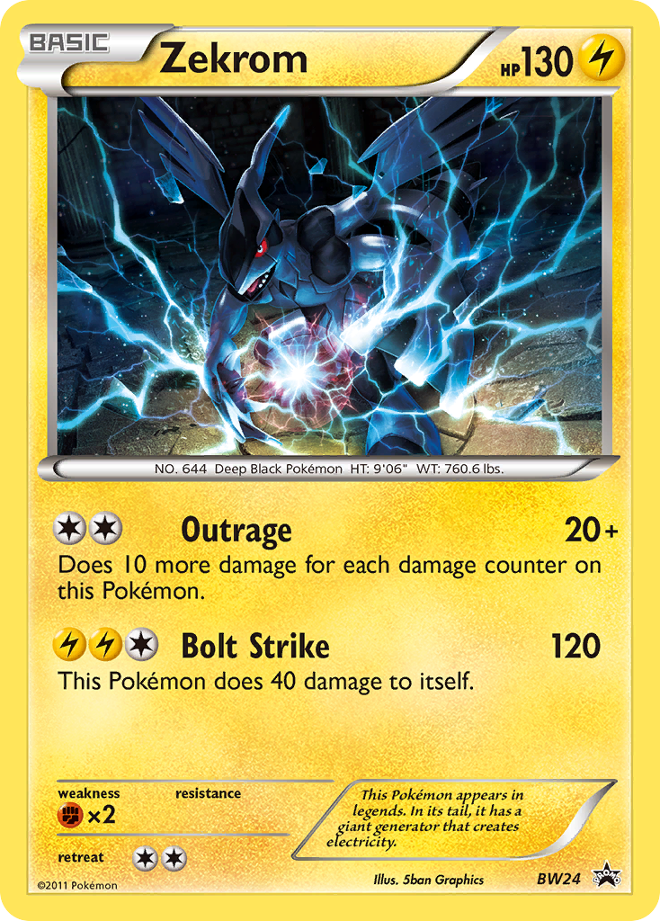 Zekrom (BW24) [Black & White: Black Star Promos] | Nerdhalla Games