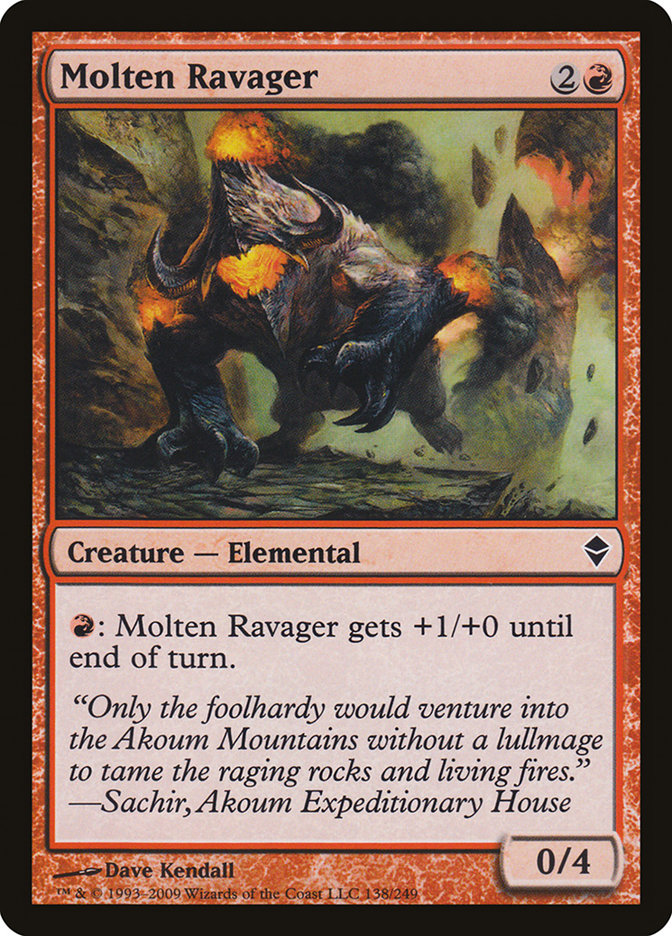 Molten Ravager [Zendikar] | Nerdhalla Games